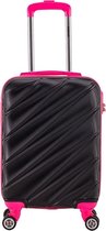 Decent Lumi Fix Handbagage Koffer - 55 cm - Black/Pink