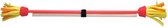 Set Acrobat Flower Stick PINK shaft, pink/yellow/orange flower + hand sticks