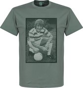 Dalglish Celtic Retro T-Shirt - Grijs - L