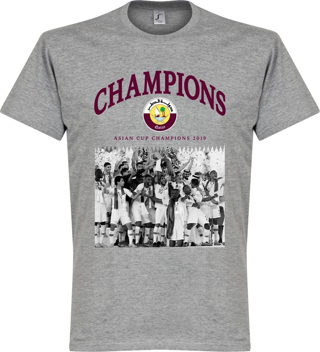Qatar 2019 Celebration T-Shirt - Grijs - 4XL