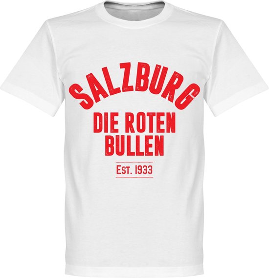RB Salzburg Established T-Shirt - Wit  - XS