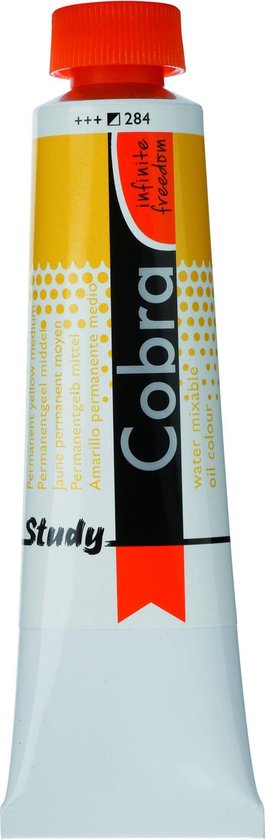 Cobra Study Olieverf 40ml | Permanent Yellow Medium (284)