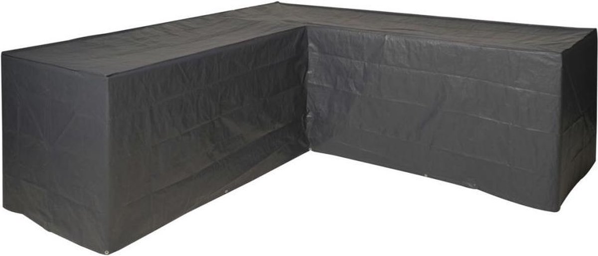 Nature - Nature Tuinmeubelhoes L-Vorm Grijs PE H90x250x90cm
