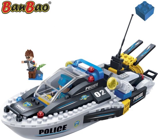 BanBao bouwpakket Politiespeedboot