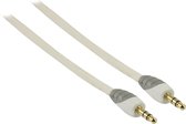 Câble audio stéréo Bandridge Jack 3,5 mm - Blanc - 1 mètre