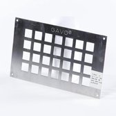 Gavo Ventilatieplaat enkel rij aluminium 25 x 15cm (Prijs per stuk)