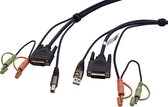 Câble de souris vidéo clavier (KVM) Aten 2L7D02UD 1,8 m noir