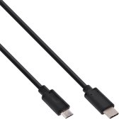 InLine USB C/USB Micro-B, 0.5 m USB-kabel 0,5 m USB 2.0 Micro-USB B Zwart