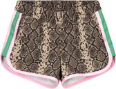 Quapi zwemshort Alody bruine snake print voor meisjes - maat 110/116