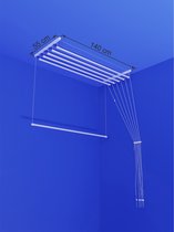 Heavy-duty Ruimtebesparend Plafond Droogrek - 6 stangen elk 140 cm lang