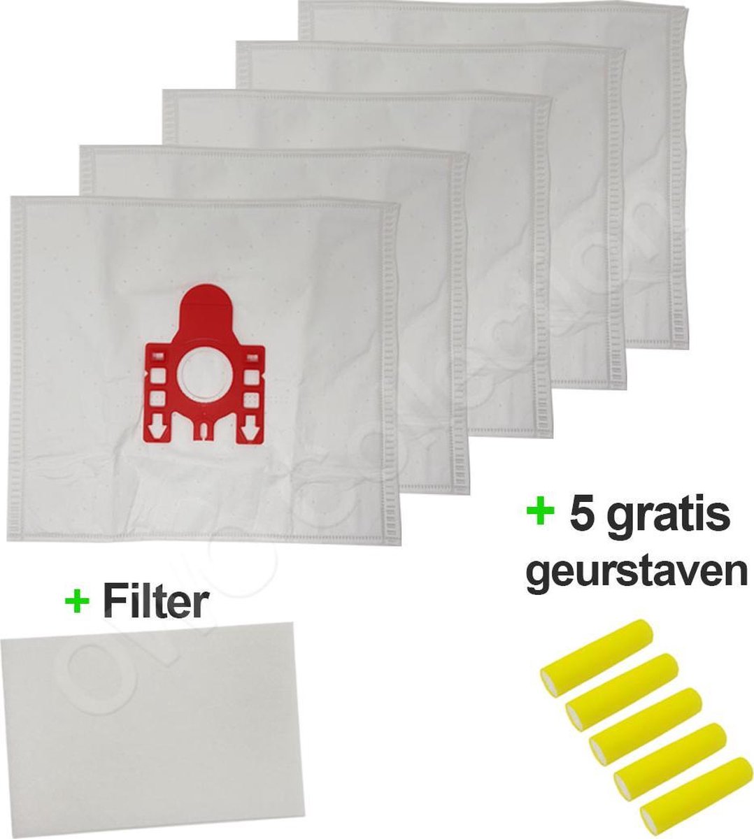 OWO collection Miele FJM F,J,M Stofzuigerzakken - 5x stofzak - 1x filter - 5x luchtverfrissers | stofzuigerzakken