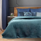 Beddensprei_sprei_kleur_Blauw_220X240cm_100% POLYESTER_