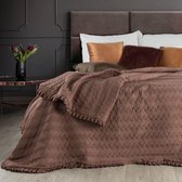 Beddensprei_sprei_kleur_Roze_220X240cm_100% POLYESTER_