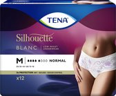 TENA Lady Pants Silhouette Normal Low Waist Blanc Medium - 12 Stuks