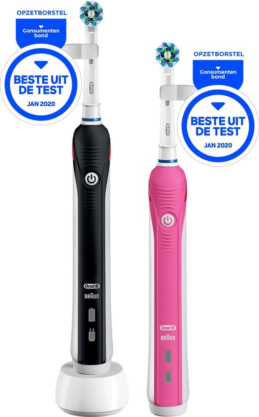 bol.com | Oral-B PRO 2 2950N - Elektrische Tandenborstel - Duopack - Zwart  en Roze