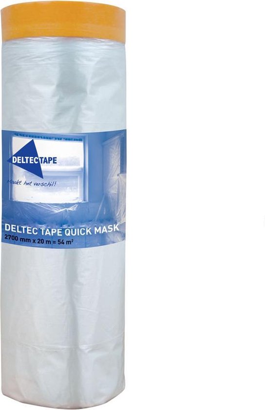 Deltec Quickmask Gold Cover Foil Avec Ruban - 550mm x 33M