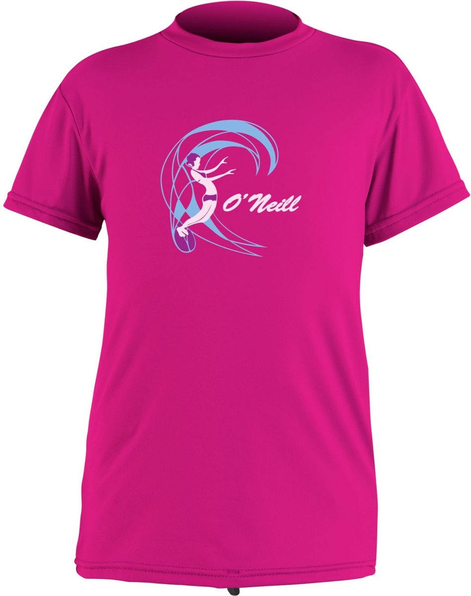 O’Neill UV-shirt voor meisjes met korte mouwen – -116cm Berry