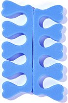 DW4Trading® Foam vinger of teenspreiders blauw 2 stuks