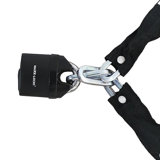 Maxx-Locks Granity Kettingslot - Slot met Gehard Stalen Schakes - Geschikt als Fietsslot, Scooterslot & Brommerslot - Extra Veiligheid voor je Fiets - 120 cm van Maxx — afbeelding 5