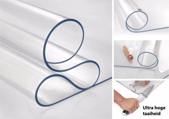 Luxergoods bureaustoelmat 100% Transparant PVC - 90x120 cm - Hoge Kwaliteit - Vloerbeschermer - Beschermt harde vloer - LuxerGoods™