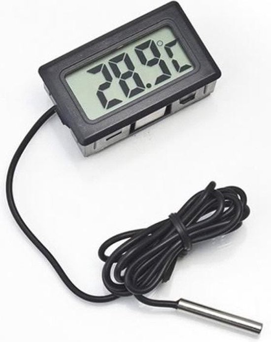 Sinds hypotheek identificatie WiseGoods - Digitale Koelkast Thermometer - Diepvries Thermometer -  Accuraat - Zwart | bol.com