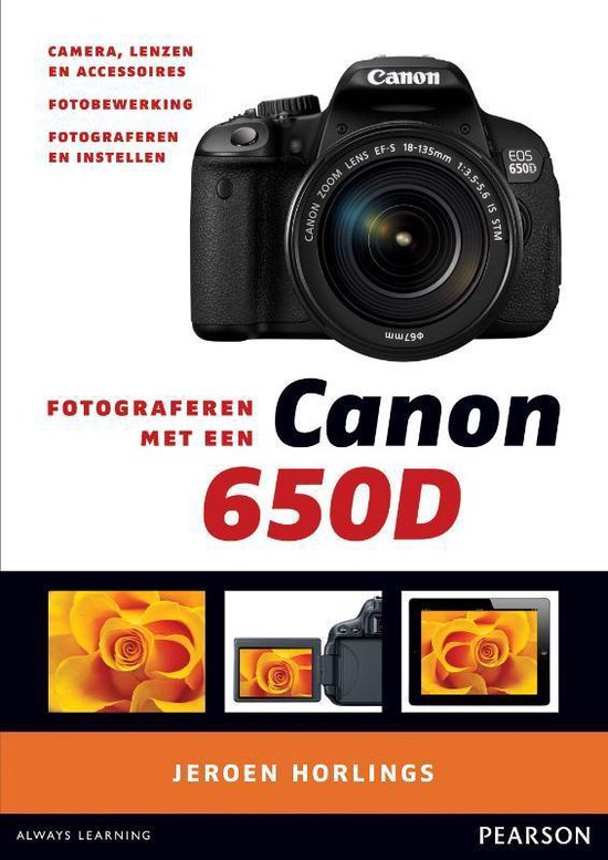 Cover van het boek 'Fotograferen met een Canon 650D'