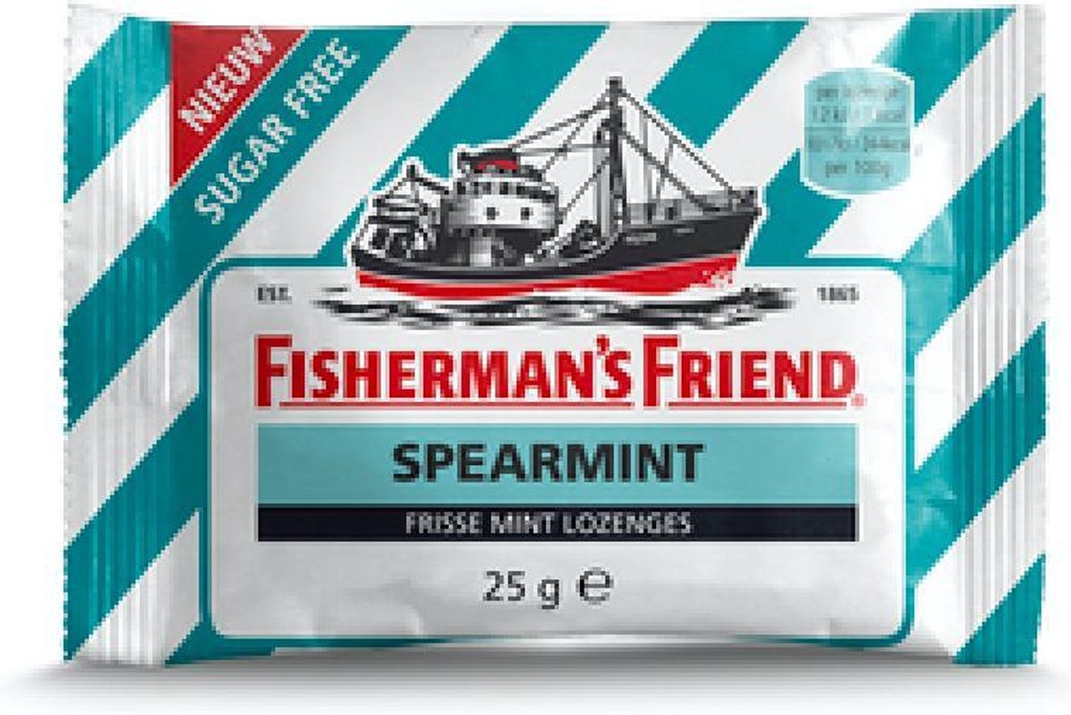 Fisherman's Friend - Spear Mint Suikervrij - 12 x toonbankdozen 12 x (24x25gr) - 288 zakjes