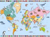 Puzzel 250 stks Wereldkaart