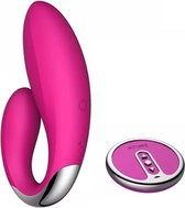 Besuper - 3 in 1 Vibrator  -  G-spot Vibrator - Clitoris Stimulator -  Met Afstandsbediening – Roze