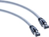 S-Impuls Premium S/FTP CAT8.1 40 Gigabit netwerkkabel / grijs - LSZH - 0,50 meter
