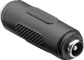 DC plug (v) - DC plug (v) koppelstuk - 5,5mm x 2,1mm / zwart