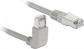 DeLOCK S/FTP CAT6 Gigabit netwerkkabel haaks/recht / grijs - LSZH - 2 meter