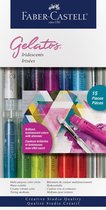 Gelatos aquarelkrijt Faber Castell assorti kleuren Iriserend FC-121819