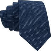 Premium Ties - Luxe Stropdas Heren - Polyester - Blauw - Inclusief Luxe Gift Box!