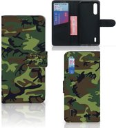 Portefeuille Xiaomi Mi 9 Lite Housse avec Fermeture magnétique Camouflage Foncé