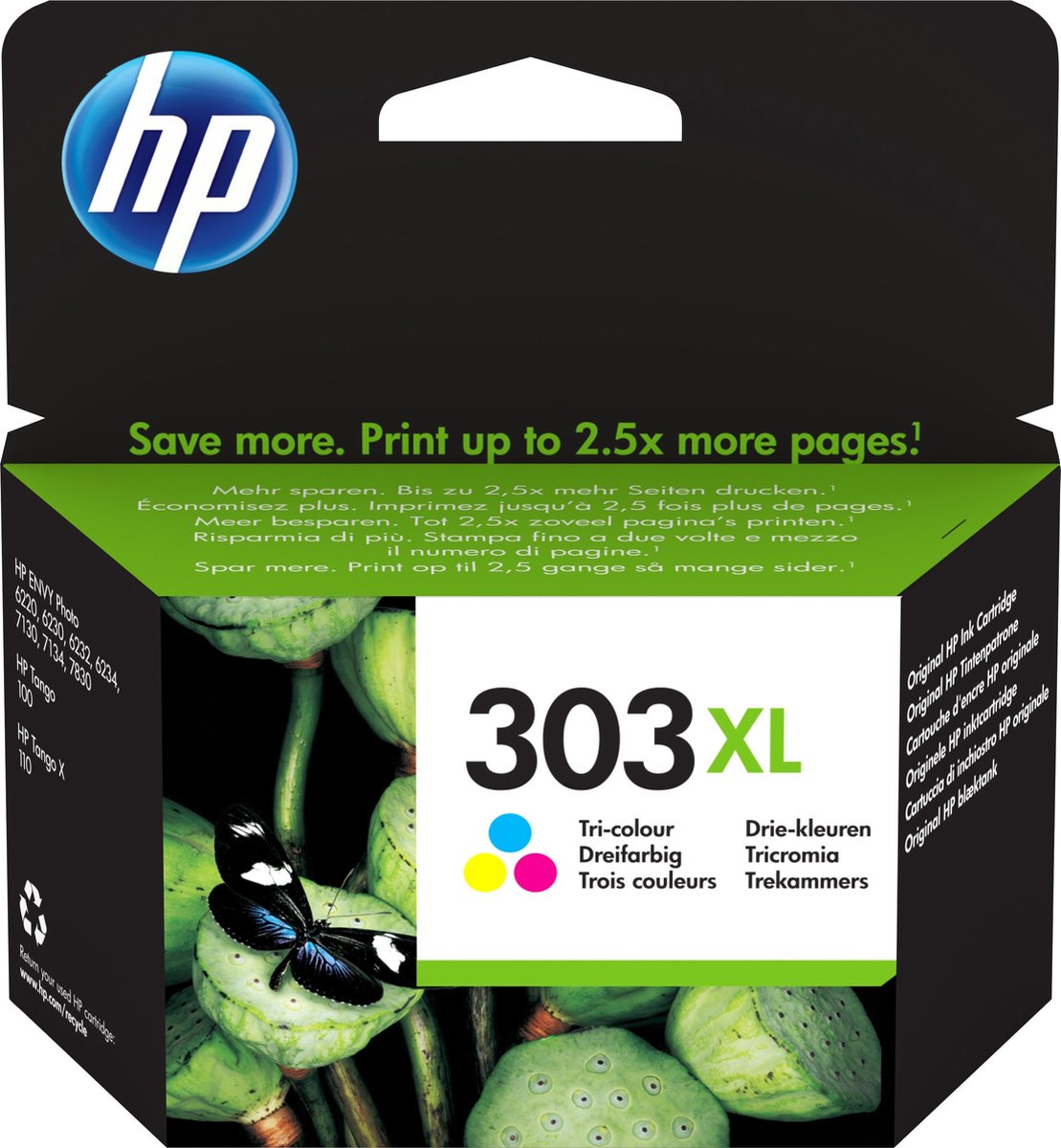 bol.com | HP 303XL - Inktcartridge / Kleur / Hoge Capaciteit