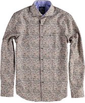 Fellows United Lange mouw Overhemd - 92.6507 Bordeau (Maat: XL)