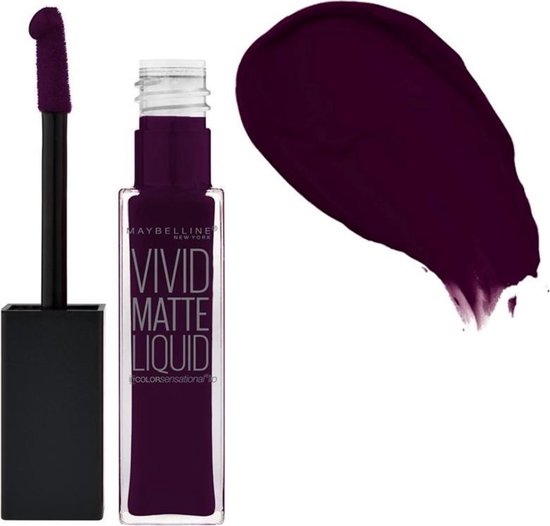 Rouge à lèvres liquide Maybelline Color Sensational Vivid Matte - 45 Vivid  Violet | bol