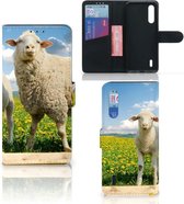 Coque Téléphone Xiaomi Mi 9 Lite Flip Housse Moutons Et D'Agneaux