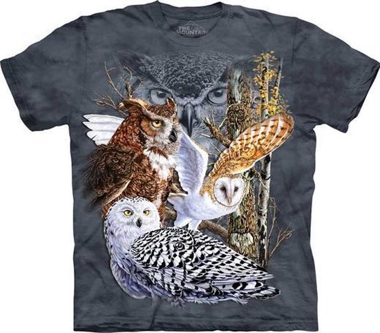 The Mountain T-shirt Find 11 Owls T-shirt unisexe taille 2XL