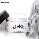 AtrustTeam – Kleur Haar Wax- Haarwax-HaircolorWax – Direct natuurlijke haarkleur, Natuurlijke ingrediënten Wasbaar-Feest wax –Tijdelijke Haarkleur-Carnaval- Moderne look- Haarcrème-Natuurlijke product -Waterbasis –Kleur:Wit -Nieuw 2020