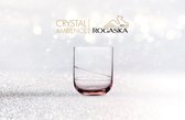 ROGASKA 1665 - MONACO ROSE Waterglas Kristal - Set van 6