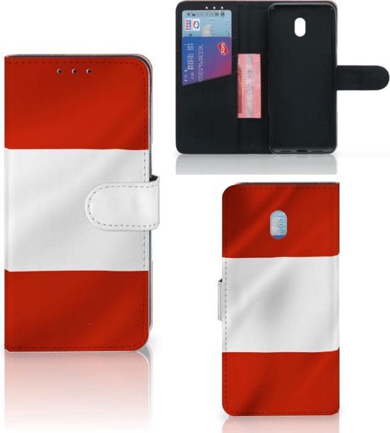 magnétique Cuir PU Protection Etui Housse pour Xiaomi Redmi 8A Coque Téléphone Drapeau Autrichien