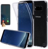 Shockproof 360° Transparant Samsung S8 SM-G950 Siliconen Ultra Dun Gel TPU Hoesje Full Cover / Case