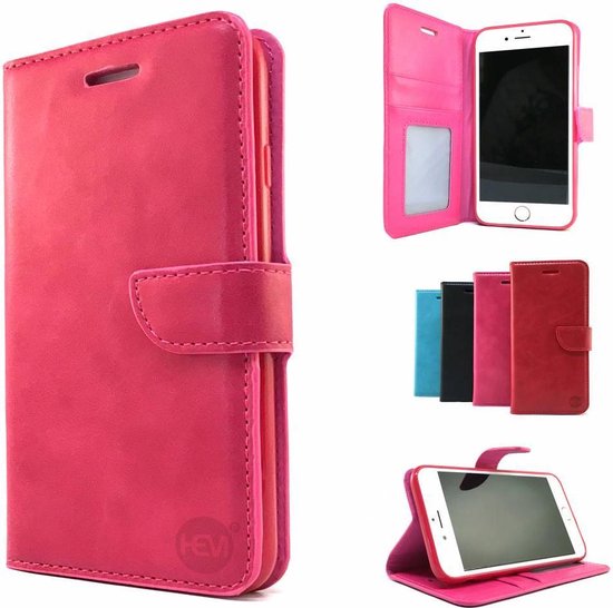rustig aan Regeren hemel Roze Wallet / Book Case / Boekhoesje iPhone 5 / 5s / SE (2016) met vakje  voor pasjes,... | bol.com