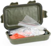 Survival kit waterproof groen - 15-delig - Survival/outdoor accessoires