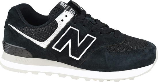 bol.com | New Balance WL574 B Dames Sneakers - Black/Grey - Maat 38