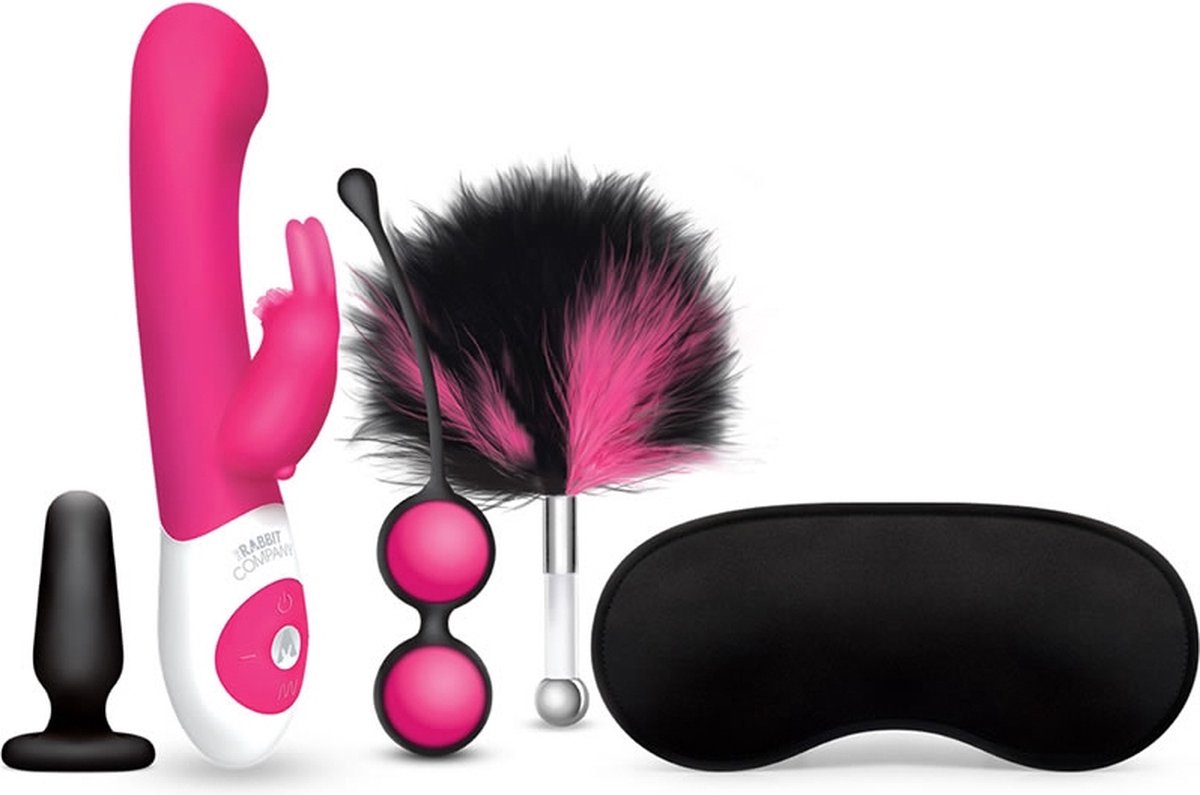 Goedkoopste The Rabbit Company The G-Spot Rabbit Playtime Geschenkset - Roze