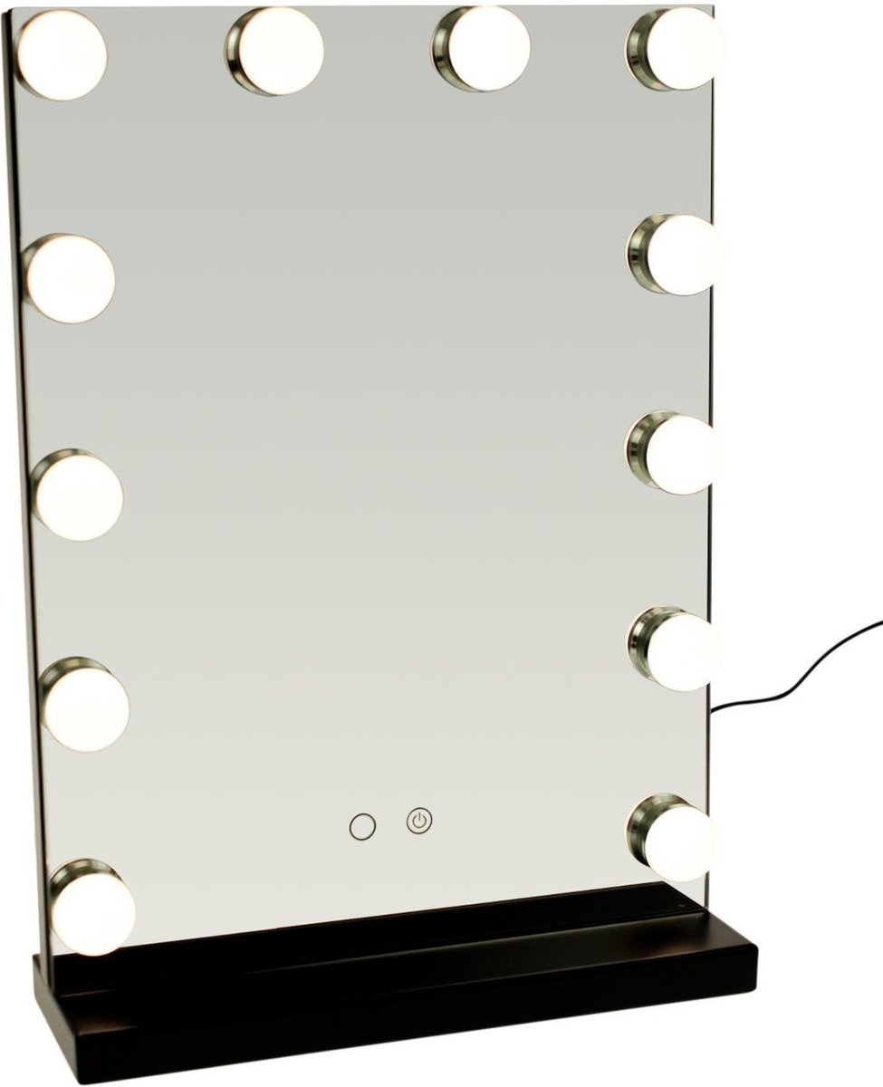 United Entertainment ® Hollywood Spiegel Met 12 LEDs - Zwart kopen? Shop  bij fonQ!