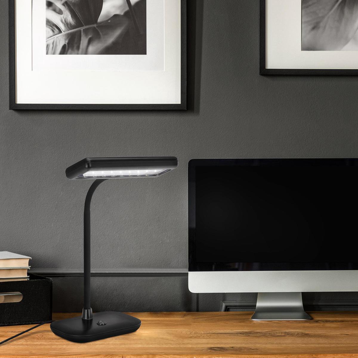 Briloner Daylight LED Bureaulamp 800lm daglicht zwart